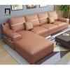 R3 Bộ ghế sofa góc vải nỉ bố GT217 Tobain 2m76 x 1m65 màu carrot