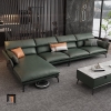 X3 Bộ ghế sofa góc cao cấp GT220 Elsin 3m x 1m6 da công nghiệp
