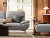 P1 Ghế sofa băng da giả xám ghi 1m9 BHQ41 Toledo kê đầu gật gù