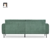 O2 Ghế sofa văng nỉ màu cam BT50 Fresnes 2m1 cho shop tiệm