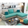 D3 Bộ ghế sofa góc chữ L giá rẻ GT154 Morton 2m9 x 1m6 vải nỉ