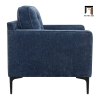 M3 Ghế sofa đơn vải nỉ xanh dương DT109 Lavoris phòng khách đẹp