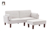 K2 Ghế sofa giường gấp gọn GB53 Armisen 2m xám trắng vải nhung