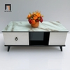 bàn trà mặt kính giả đá 1m x 50