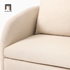 O2 Ghế sofa văng cong xinh xắn BT121 Audrey 2m vải nỉ trắng kem