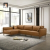 sofa góc da nâu