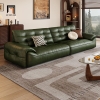 sofa văng da xanh rêu