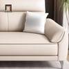 K2 Bộ ghế sofa góc da trắng kem GT273 Tazrou 2m4 x 1m6 đẹp