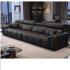 sofa da màu đen