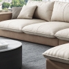 H3 Bộ ghế sofa góc L da GT280 Olive 2m4 x 1m6 hiện đại