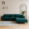 sofa góc 2m4 x 2m2 xanh lá