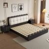 O1 Giường ngủ kiểu lượn sóng GN117 Wien phối 2 màu đen trắng