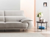 B1 Ghế sofa băng da xám trắng BHQ38 Cordia 2m5 gật gù hiện đại