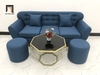 bộ ghế sofa băng dài 1m9 xanh dương