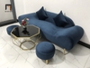 bộ ghế sofa văng xanh đậm thư giãn