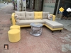 ghế sofa góc L vải nỉ xinh xắn