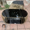 Q1 Bàn trà mặt kính oval xinh xắn BTPK4 Neya 1m x 50 giá rẻ