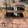 E4 Bàn sofa phòng khách kính đen 2 tầng BTPK16 Akoka 1m x 50 giá rẻ