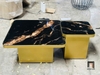 cặp bàn sofa khung sắt vuông