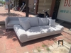 Q2 Ghế sofa băng vải nỉ màu trắng kem BT60 Creamy 2m2 giá rẻ