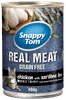 Pate Mèo Snappy Tom Real Fish - Lon 400g