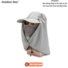 Sun Cap with Face and Neck Flap