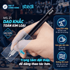 [Chính Hãng] Stedi Dao Gọt Mô Hình, Xử lý ghẻ MS 21 Cao Cấp Cán Kim Loại + hộp Dao 4mm 20 lưỡi