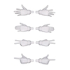 [HÀNG CÓ SẴN] BANDAI Mô hình lắp ráp 30MS OPTION HAND PARTS [WHITE/BLACK]