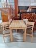 Bộ Bàn Ăn 4 Ghế Gỗ Cao Su