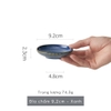 Đĩa chấm  Xanh dương  9.2 cm