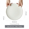 Đĩa Trắng 25.4 cm