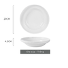 Đĩa súp Trắng 20 cm