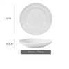 Đĩa Trắng 25 cm