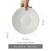 Đĩa  Trắng  21.2 cm