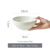 Tô canh Trắng 18 cm