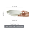 Đĩa súp Trắng 21.3 cm