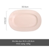 Đĩa bầu dục Hồng 30.5 cm