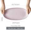 Đĩa bầu dục Tím 31.2 cm