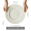 Đĩa sâu Trắng 25.4 cm