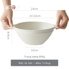 Tô canh Trắng 20.32 cm