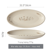 Đĩa bầu dục size 30.4cm