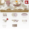 Set bát đĩa Mix 31 Chi tiết