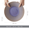 Đĩa nông  Tím  25 cm