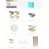 Set bát đĩa 18 Chi tiết