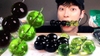 KYOHO BLACK GRAPE AND OKCHEON GREEN JELLY - PACK OF 7 PIECES (EXP: 02/12/2025)