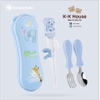Goryeo Baby Chopsticks, Spoon, and Plate Set for Practicing Grabbing
