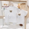 COTTON SHORT-SLEEVE SHIRT WITH BEAR DECORATION SIZE 4 (12 - 14KG)
