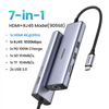 Bộ chuyển đổi USB Type-C sang HDMI+SD+TF+2 cổng USB 3.0+RJ45 Ugreen(90568)