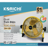 QUẠT TÍCH ĐIỆN KORICHI KRC-6314 - HÀNG CHÍNH HÃNG