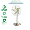 Quạt sạc/ Quạt Tích Điện HONJIANDA HJD-FL416 2 bình - Hàng Chính Hãng Bảo Hành 12 Tháng